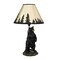 Standing Grizzly Bear Table Resin Lamp with Silhouette Forest Shade